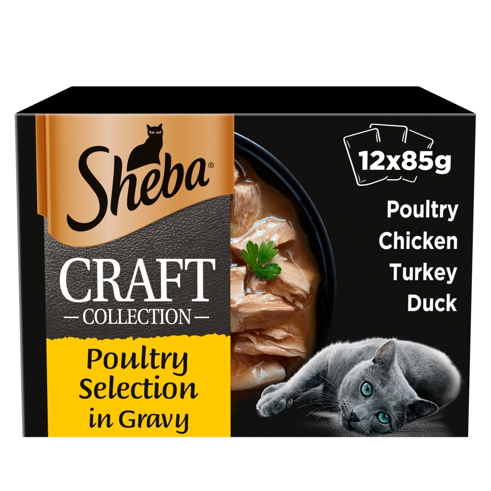 Sheba Craft Poultry Selection Cat Pouches - 12 x 85g